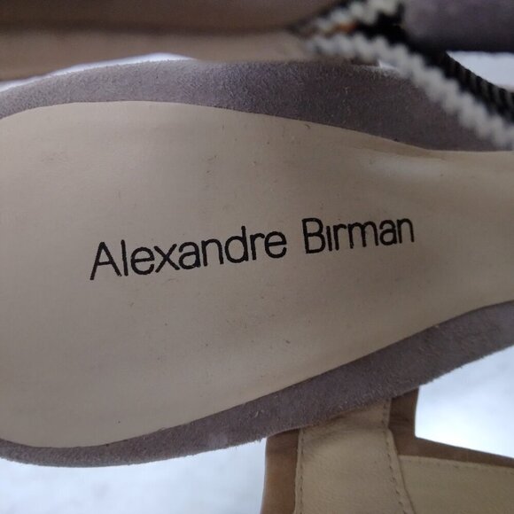 Alexandre Birman | Suede Slingback Wedge Platform Sandals | Sz 10 - Picture 9 of 13